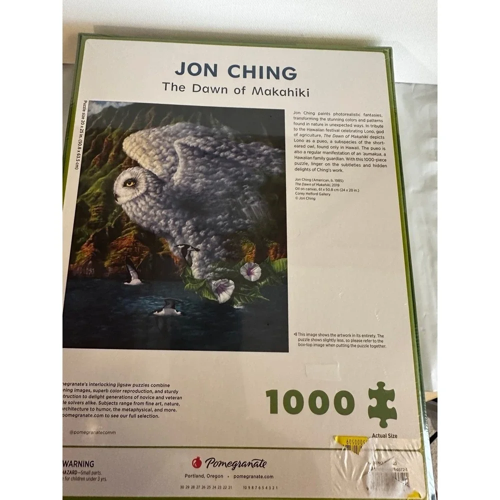 Pomegranate Jon Ching: The Dawn of Makahiki 1000-Piece Jigsaw Puzzle sealed